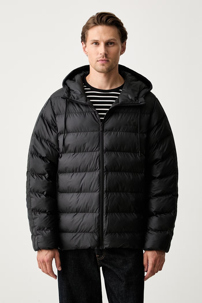 adidas kurtka pikowana męska Essentials czarny KE8328