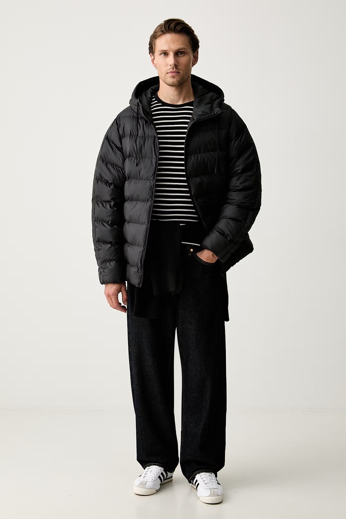 adidas kurtka pikowana męska Essentials KE8328 czarny AW26