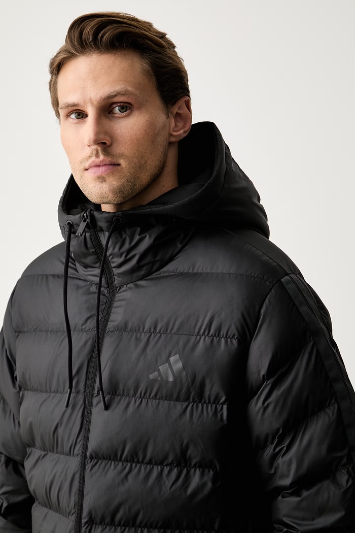 adidas kurtka pikowana męska Essentials czarny KE8328