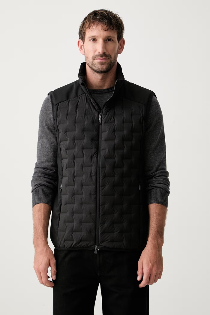 BOSS Green pánské OW_T-Down Vest černá 50561386