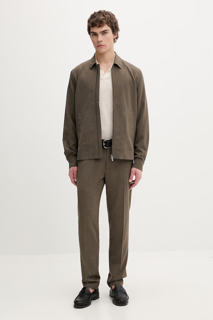 Les Deux jachetă scurtă pentru bărbați 1001915 verde AW26