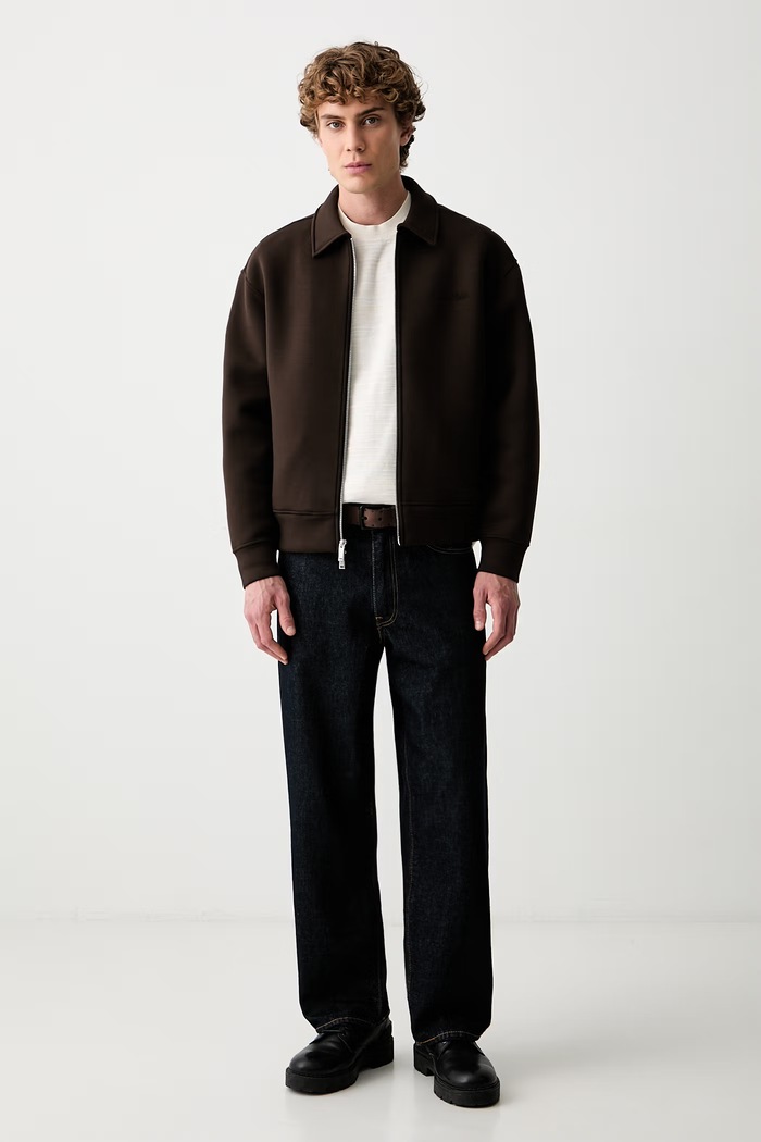 Calvin Klein μπλούζα με κουμπιά ανδρική LV04RG227G καφέ AW26