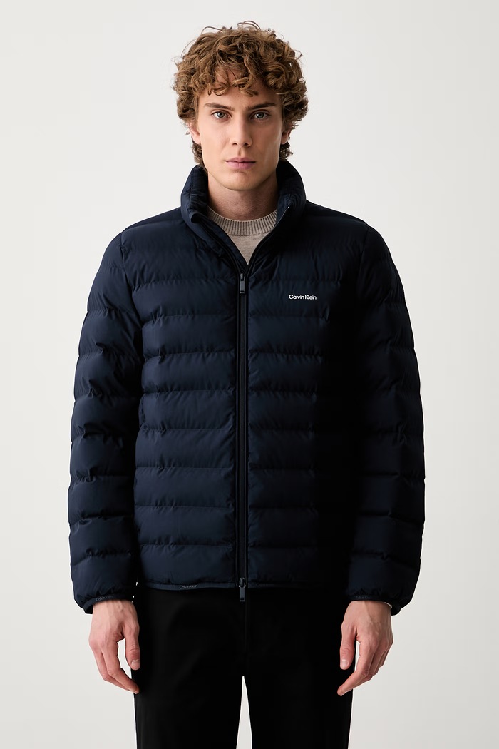 Calvin Klein καπιτονέ μπουφάν ανδρικό σκούρο μπλε LV04LG503G
