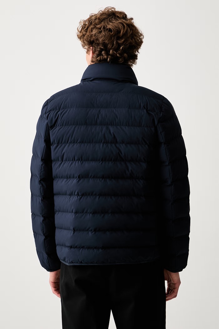 Ρούχα Calvin Klein καπιτονέ μπουφάν ανδρικό LV04LG503G σκούρο μπλε