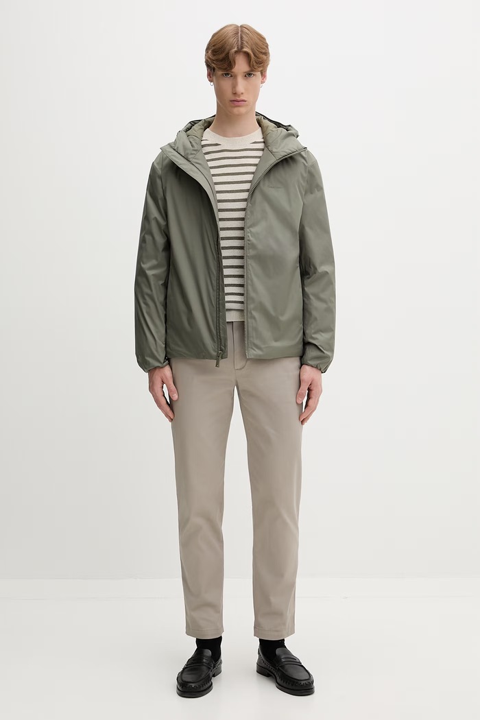 Calvin Klein prehodna jakna moška LV04LF503G zelena AW26