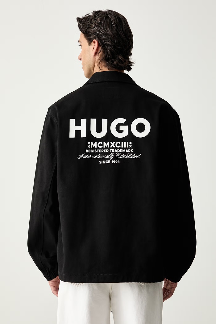 HUGO Blue kurtka męska bawełniana Biyo2631 czarny 50563933