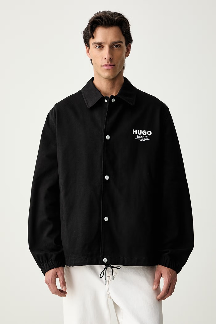 Odzież HUGO Blue kurtka męska bawełniana Biyo2631 50563933 czarny