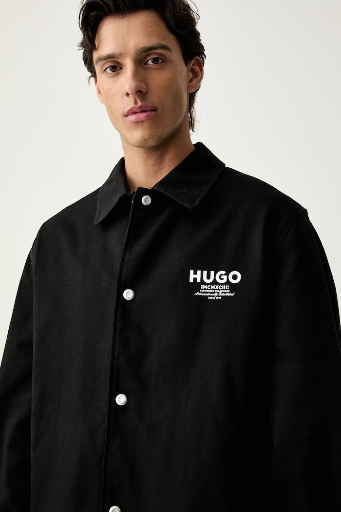HUGO Blue kurtka męska bawełniana Biyo2631 czarny 50563933