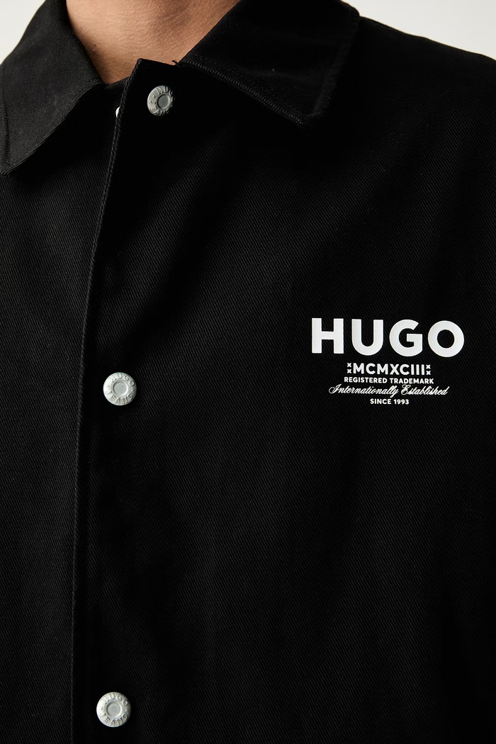 HUGO Blue kurtka męska bawełniana Biyo2631 50563933 czarny