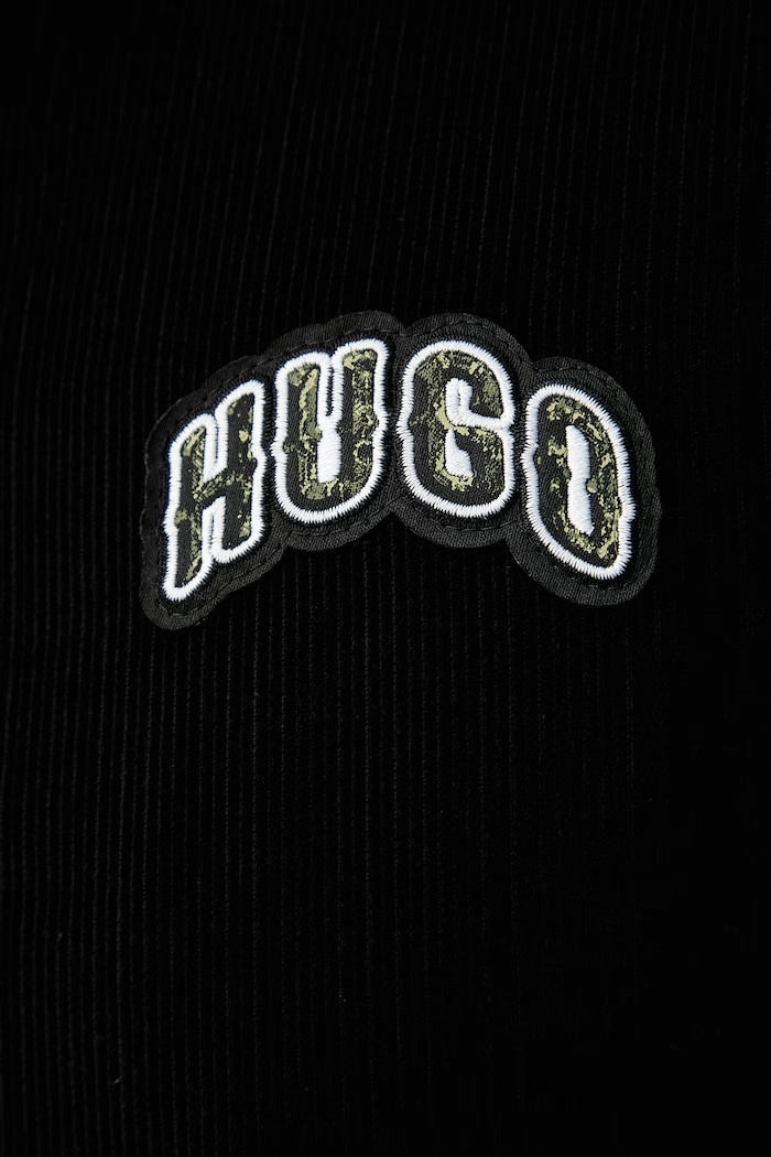HUGO Blue bomber pánský manšestrový Berono2631 50563929 černá