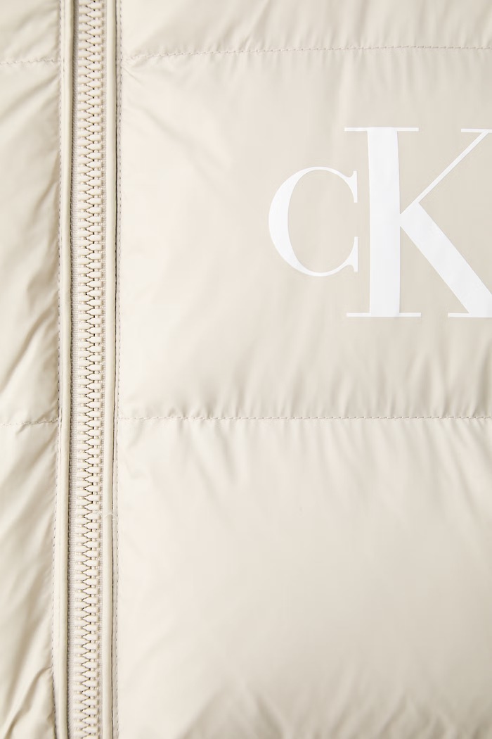 Calvin Klein Jeans prešívaná bunda pánska LV04RG513G béžová