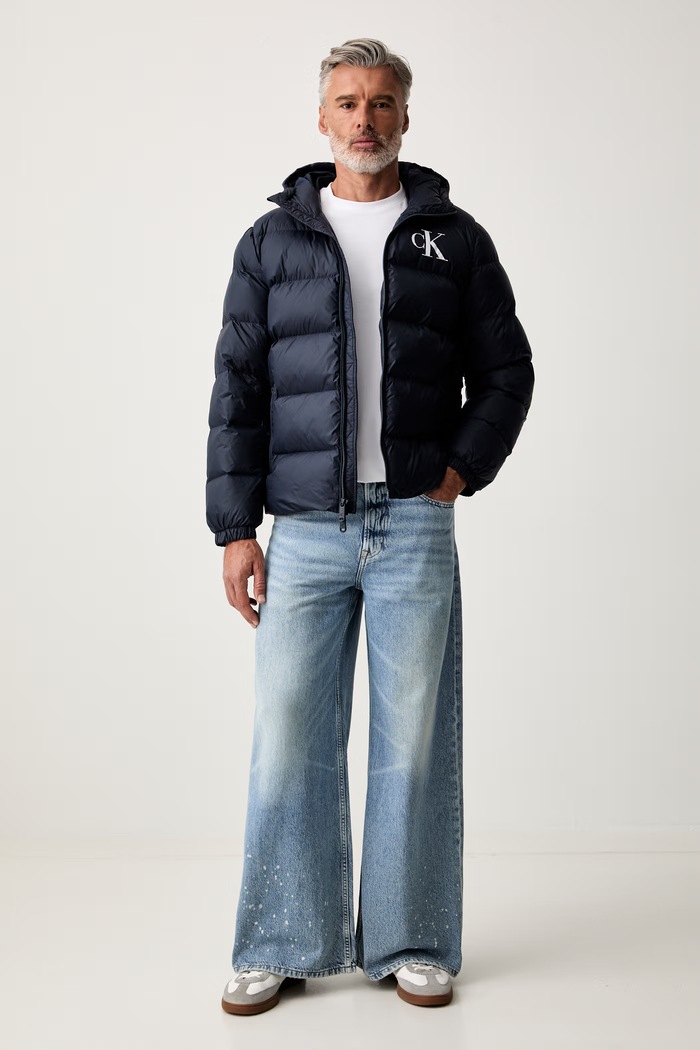 Calvin Klein Jeans prošivena jakna za muškarce LV04RG513G mornarsko plava AW26