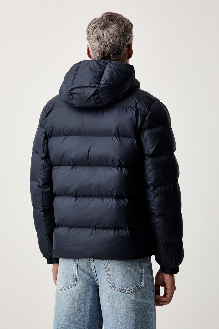 Odjeća Calvin Klein Jeans prošivena jakna za muškarce LV04RG513G mornarsko plava