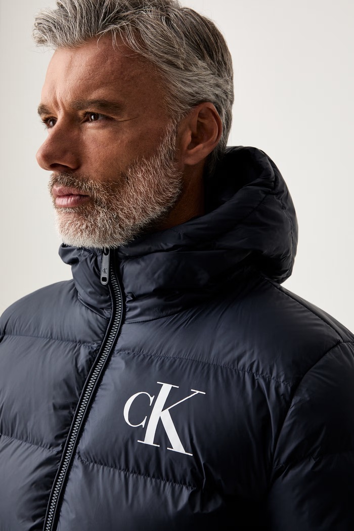 Calvin Klein Jeans prošivena jakna za muškarce mornarsko plava LV04RG513G