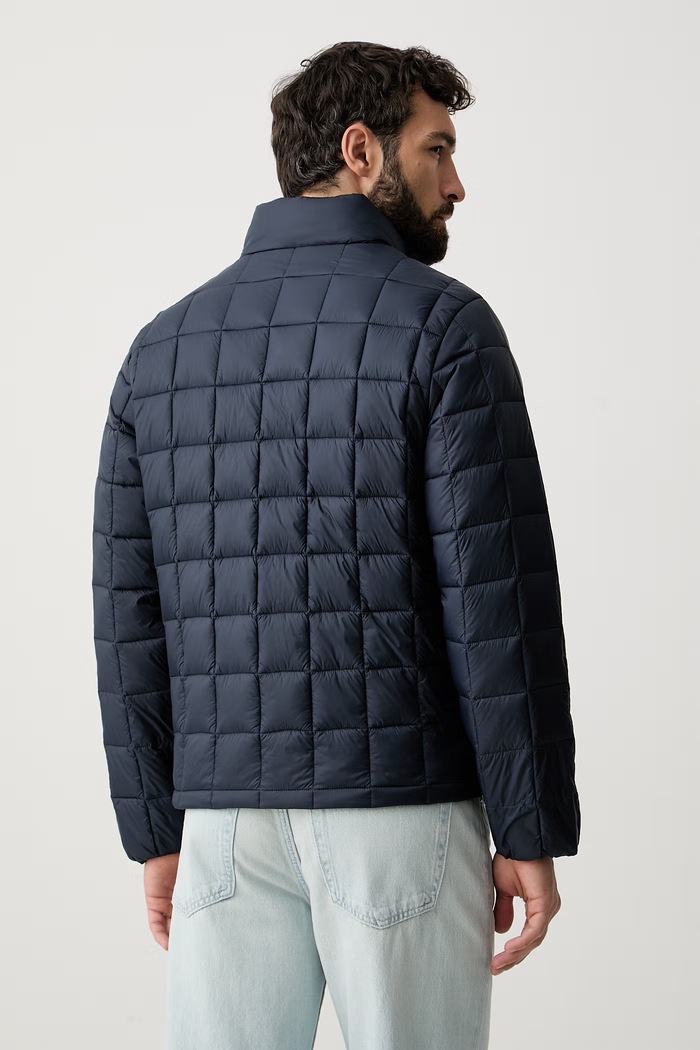 Ρούχα Calvin Klein Jeans καπιτονέ μπουφάν Ανδρικό LV04RG506G σκούρο μπλε