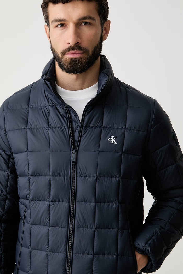 Calvin Klein Jeans καπιτονέ μπουφάν Ανδρικό σκούρο μπλε LV04RG506G