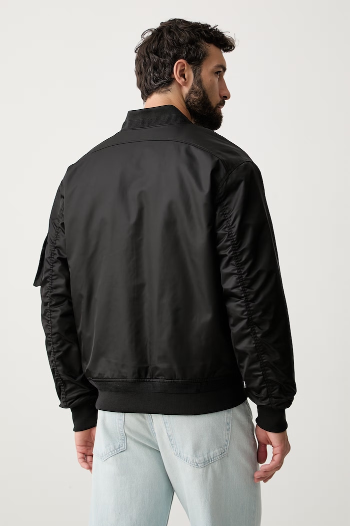 Calvin Klein Jeans bomber ανδρικό LV04RG505G μαύρο AW26