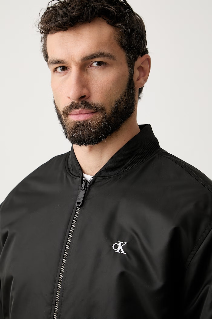 Calvin Klein Jeans bomber ανδρικό μαύρο LV04RG505G