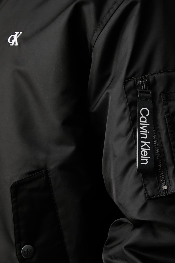 Calvin Klein Jeans bomber ανδρικό LV04RG505G μαύρο