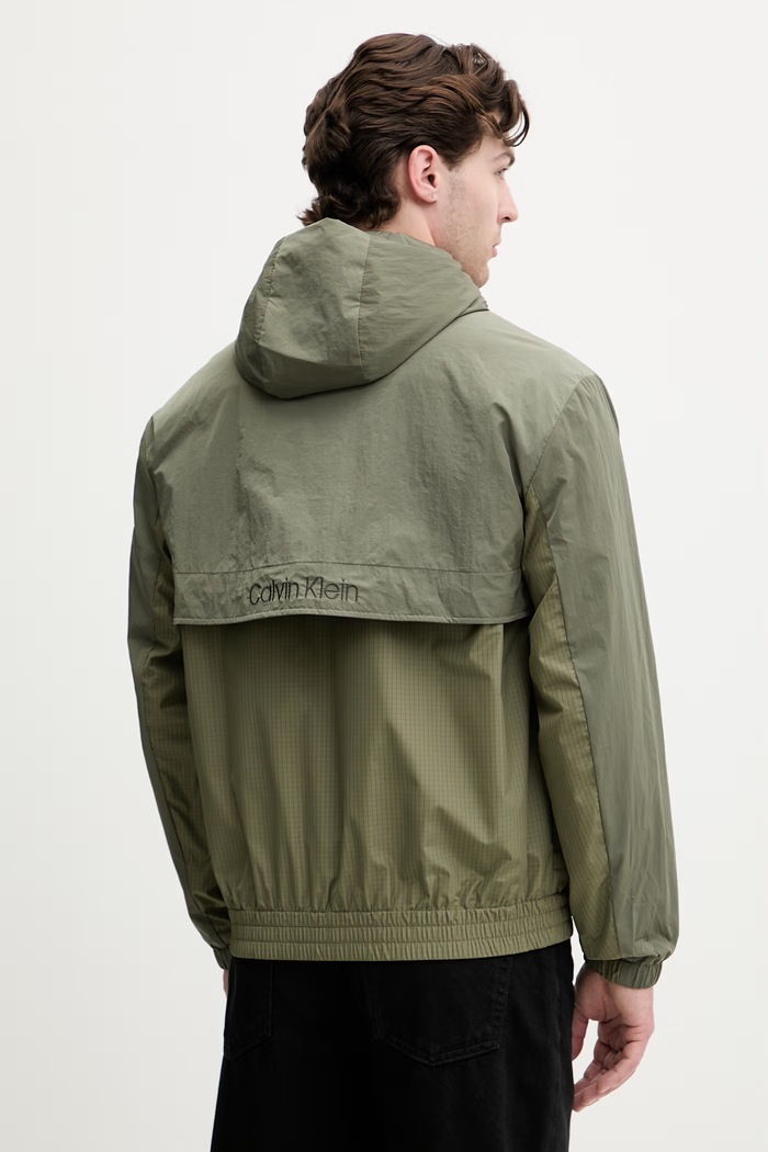 Odzież Calvin Klein Jeans kurtka męska LV04RG503G zielony