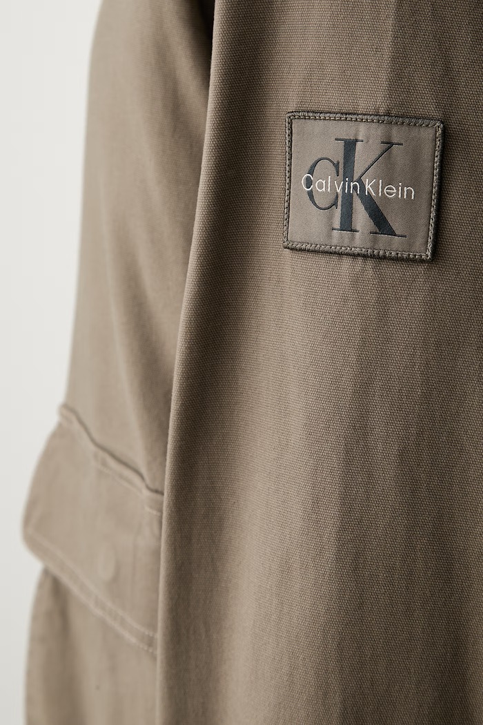 Calvin Klein Jeans prehodna jakna moška z bombažem LV04RG400G rjava