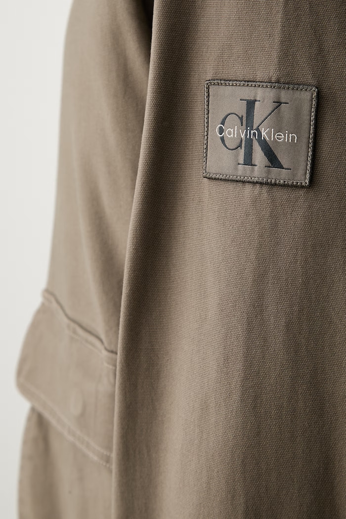 Calvin Klein Jeans prehodna jakna moška z bombažem LV04RG400G rjava