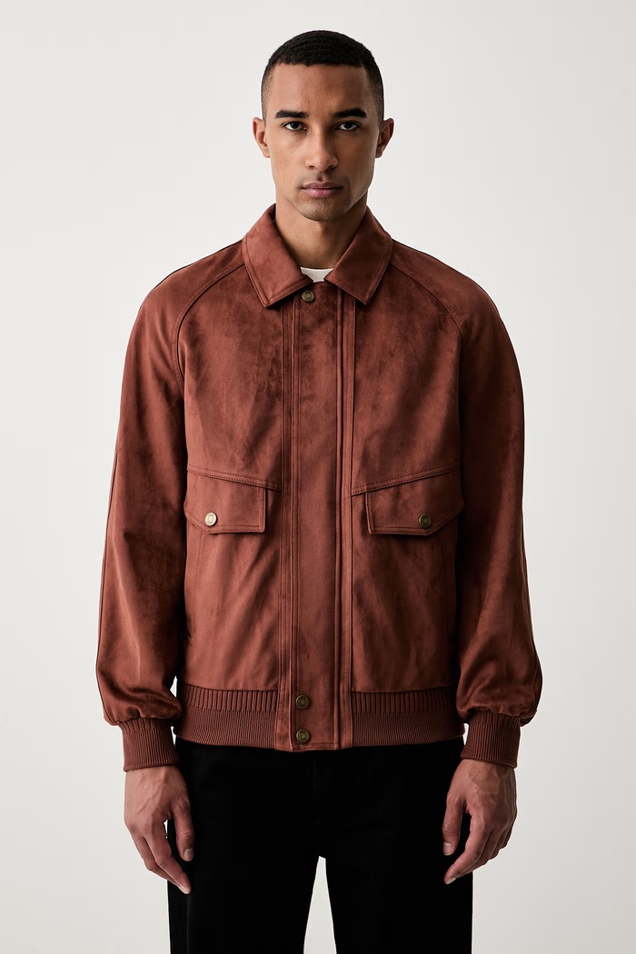 Guess Ανδρικά από απομίμηση σουέτ καφέ M6YL36.W2822
