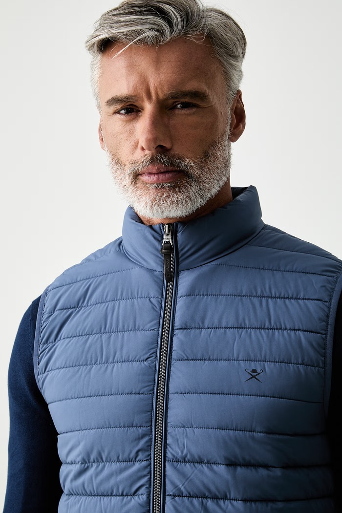 Hackett London bezrękawnik męski niebieski HM4000197
