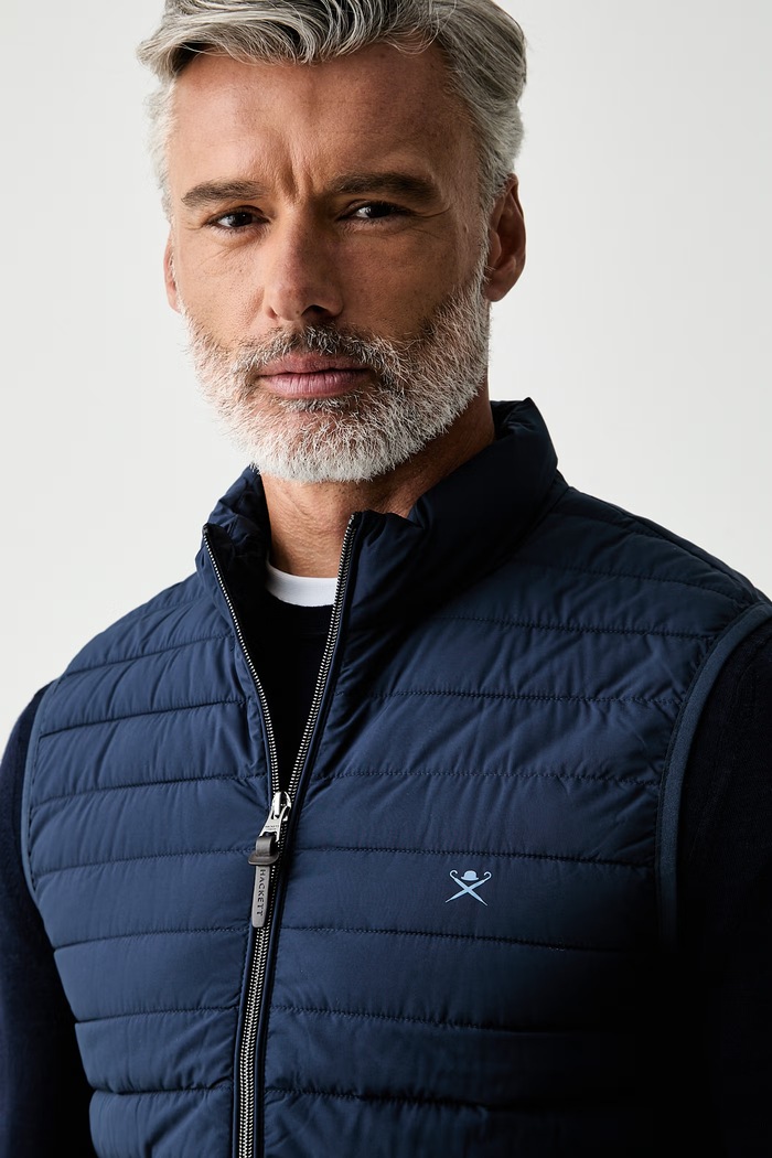 Hackett London bezrękawnik męski granatowy HM4000197