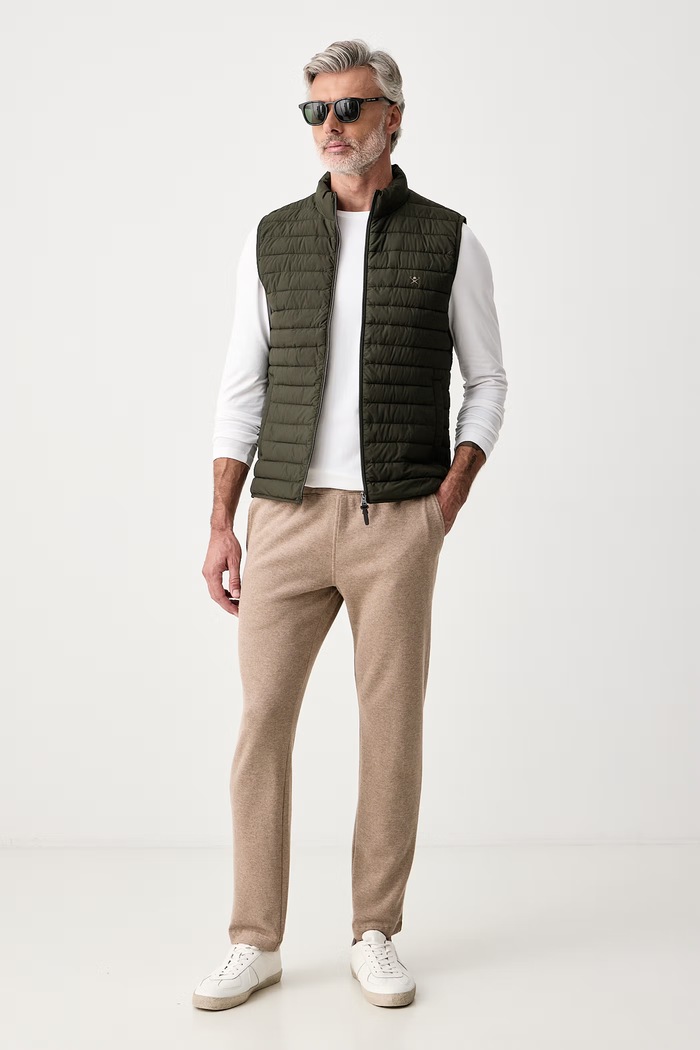 Hackett London Bezrękawnik męski HM4000197 zielony AW26