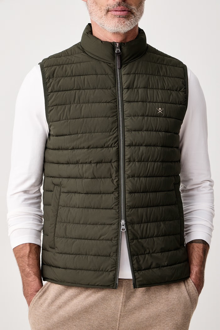 Bezrękawnik męski Hackett London HM4000197 zielony