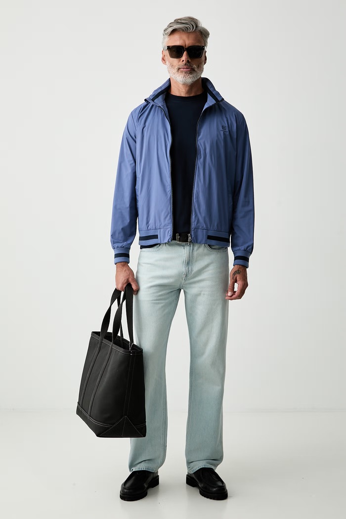 Hackett London kurtka przejściowa męska HM4000193 niebieski AW26