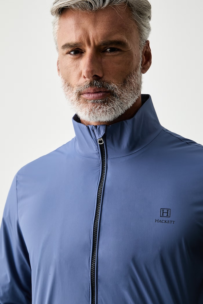 Hackett London kurtka przejściowa męska niebieski HM4000193