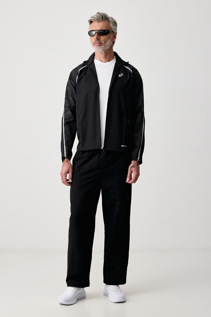 Asics Kurtka sportowa męska ROAD LITE-SHOW JACKET 2011D590.001 czarny AW26