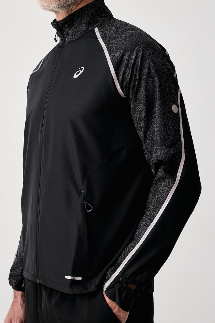 Kurtka sportowa męska ROAD LITE-SHOW JACKET Asics 2011D590.001 czarny