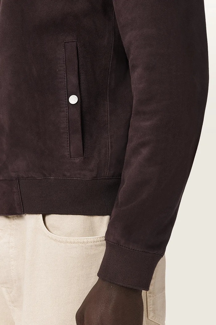 AllSaints Bomberka męska zamszowa MORTEN M050LE