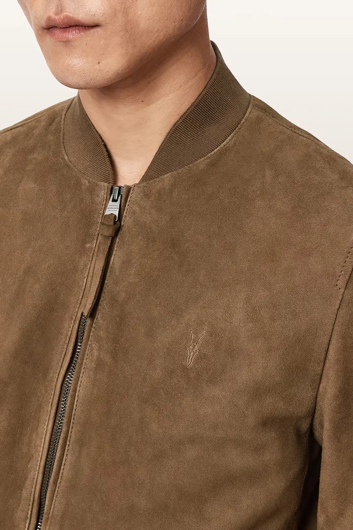 AllSaints bomberka męska zamszowa MORTEN M050LE