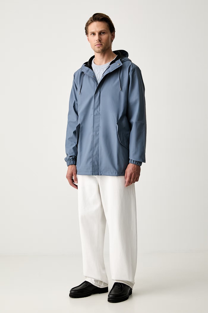 Rains kurtka przeciwdeszczowa Fishtail Jacket W3 18010.172 niebieski AW26