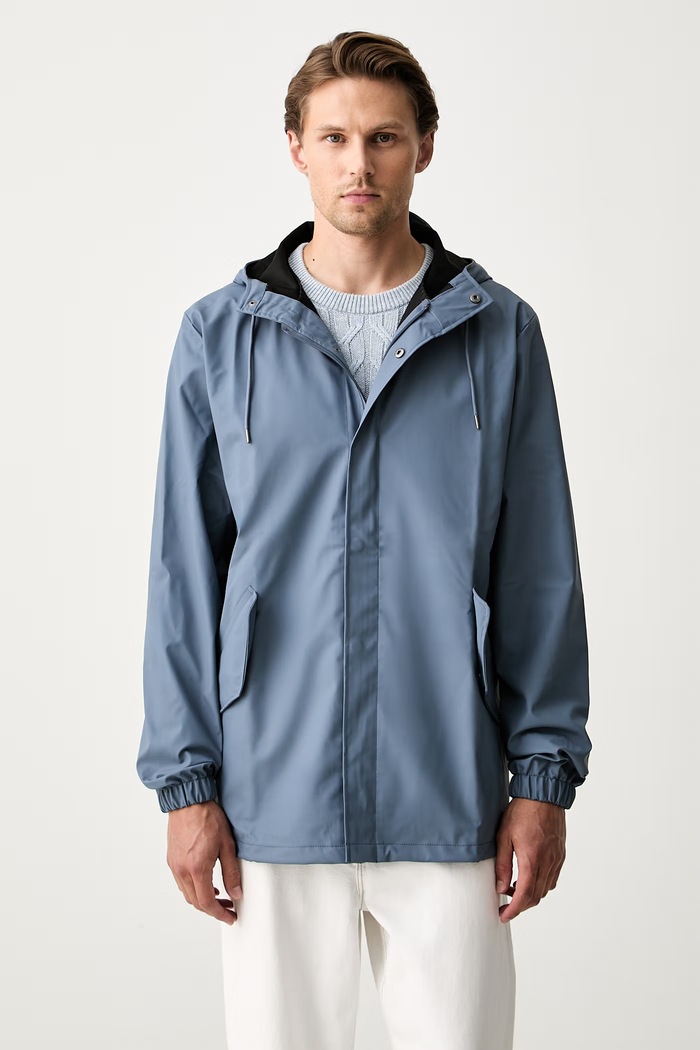 Rains kurtka przeciwdeszczowa Fishtail Jacket W3 niebieski 18010.172