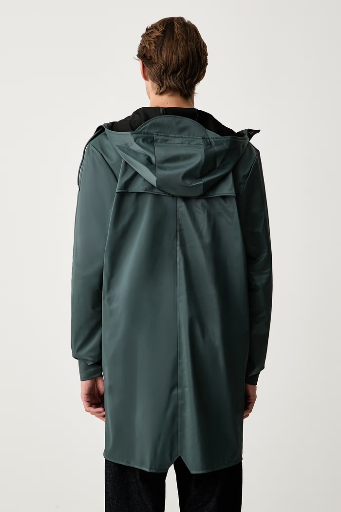 Ρούχα Rains αδιάβροχο μπουφάν Long Jacket W3 12020.175 πράσινο
