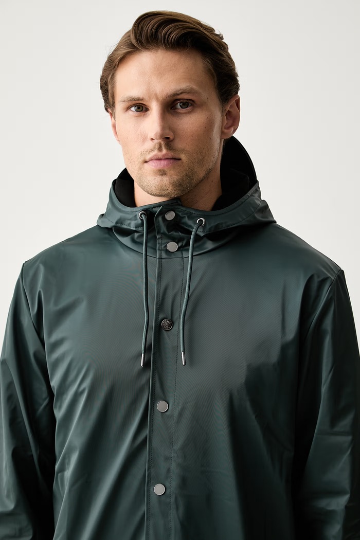 Rains kurtka przeciwdeszczowa Long Jacket W3 12020.175 zielony