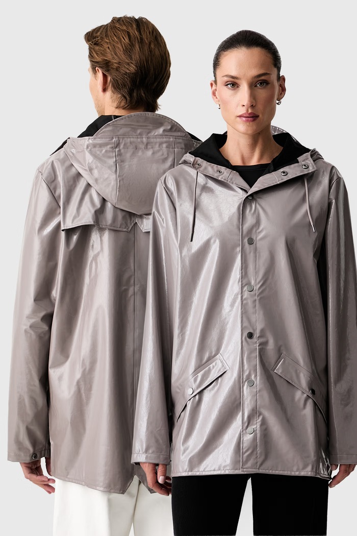 Rains długa kurtka Jacket W3 brązowy 12010.194