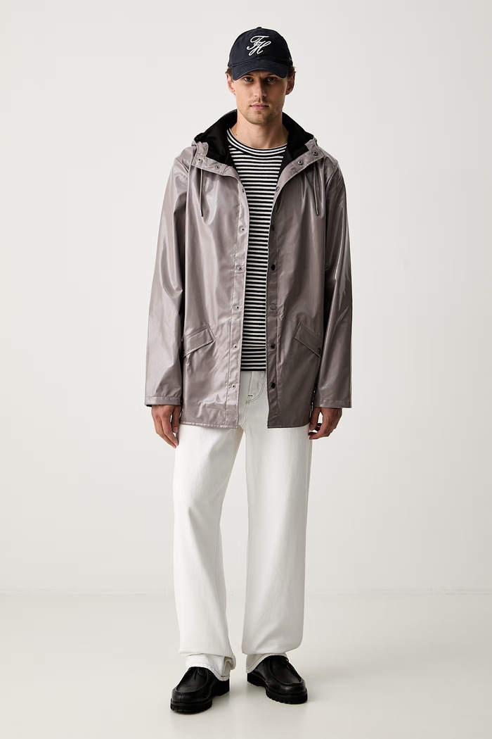 Rains długa kurtka Jacket W3 12010.194 brązowy AW26