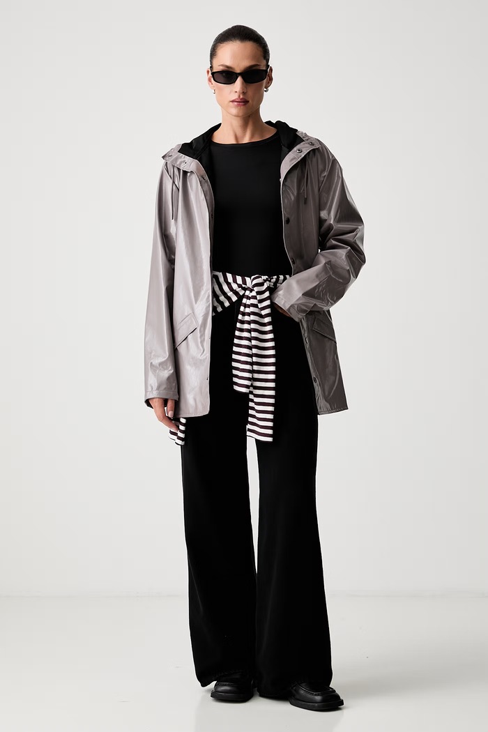 Odzież Rains długa kurtka Jacket W3 12010.194 brązowy
