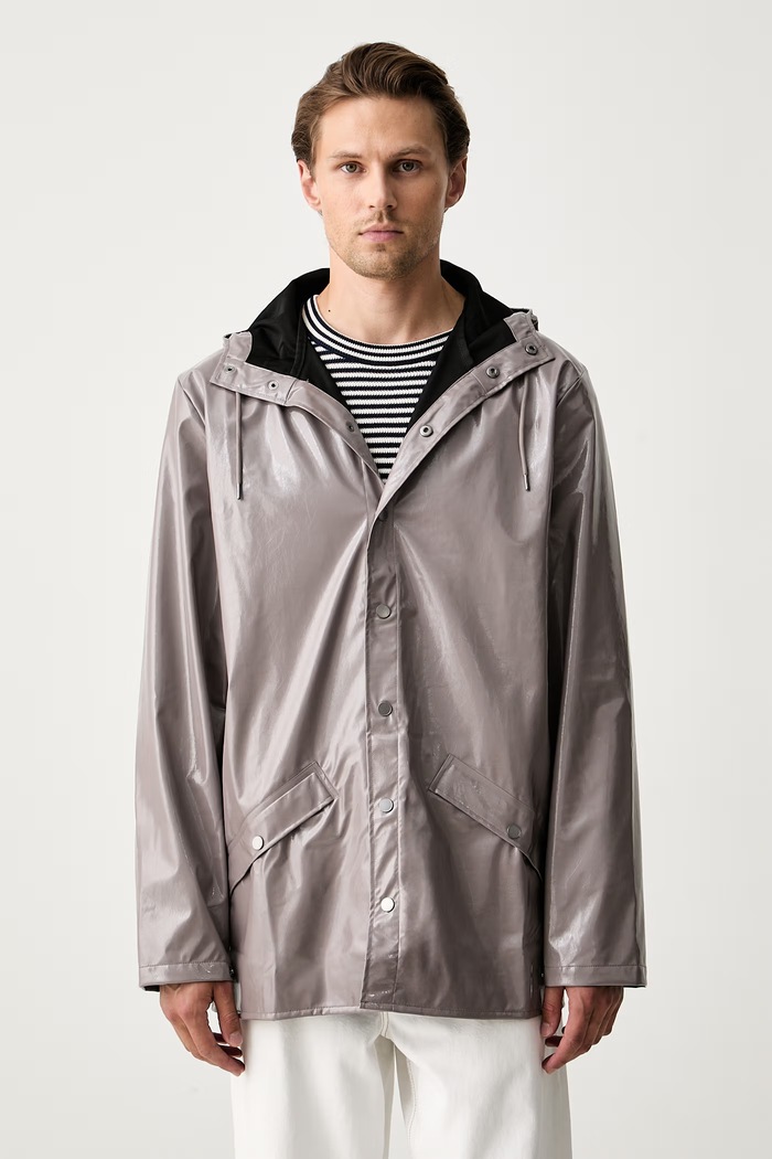 Rains długa kurtka Jacket W3 brązowy 12010.194