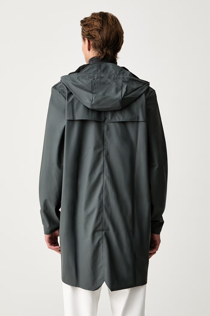 Rains kurtka przeciwdeszczowa Long Jacket W3 szary 12020.153