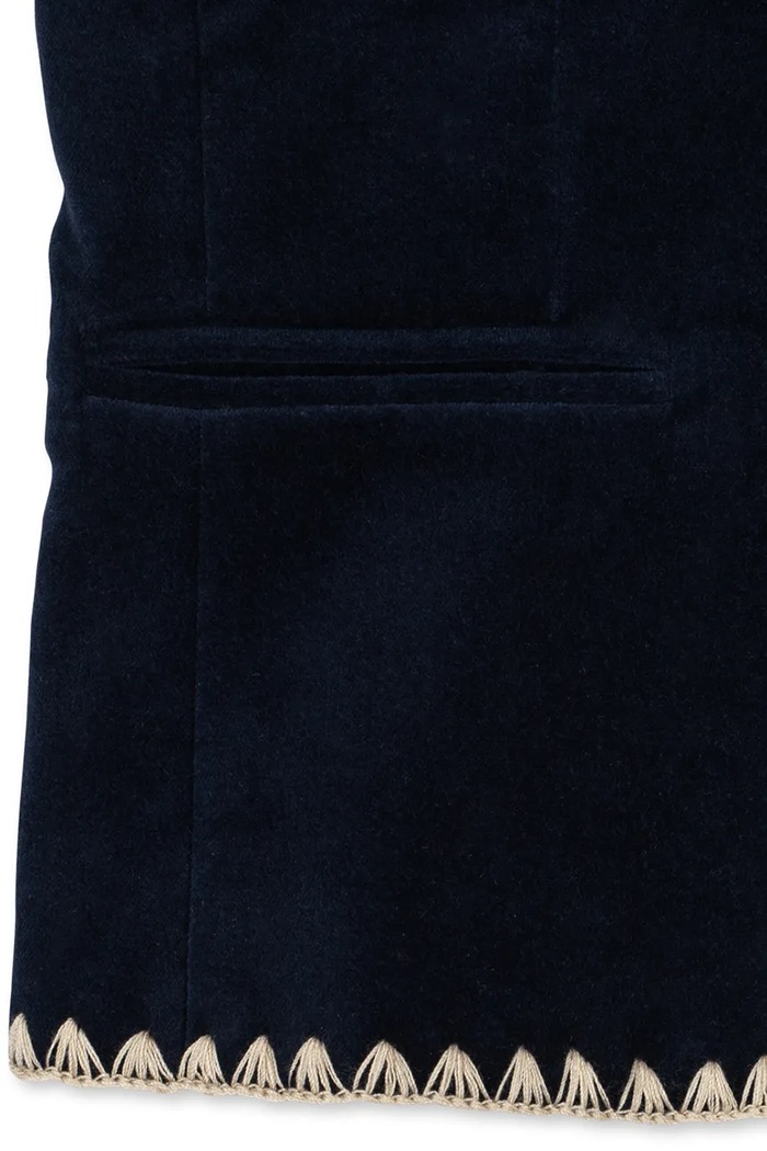 Konges Sløjd Marynarka jednorzędowa dziecięca bawełniana z elastanem ROCKY BLAZER KS108115.9BY2