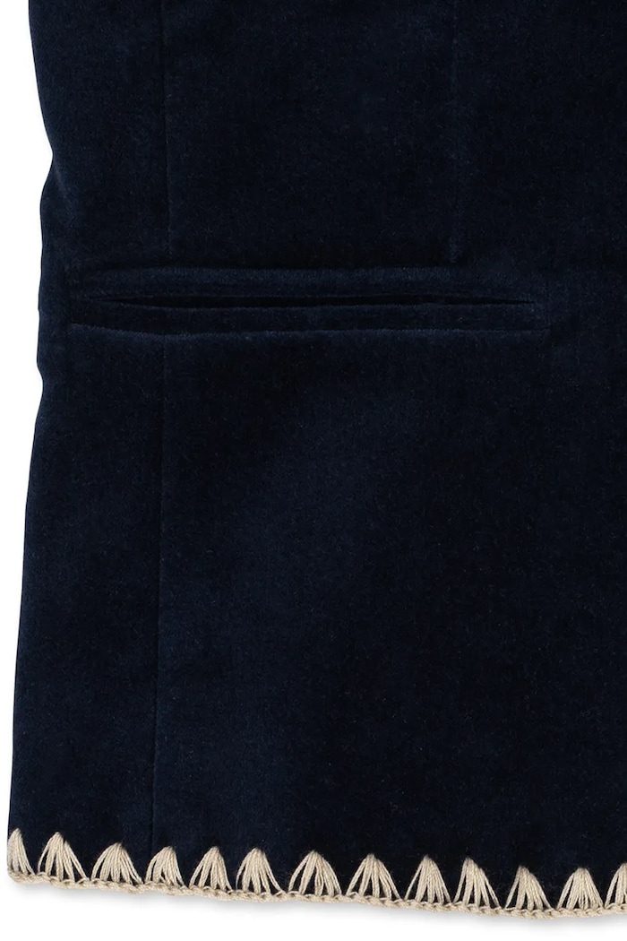 Konges Sløjd Marynarka jednorzędowa dziecięca bawełniana z elastanem ROCKY BLAZER KS108115.9BY2