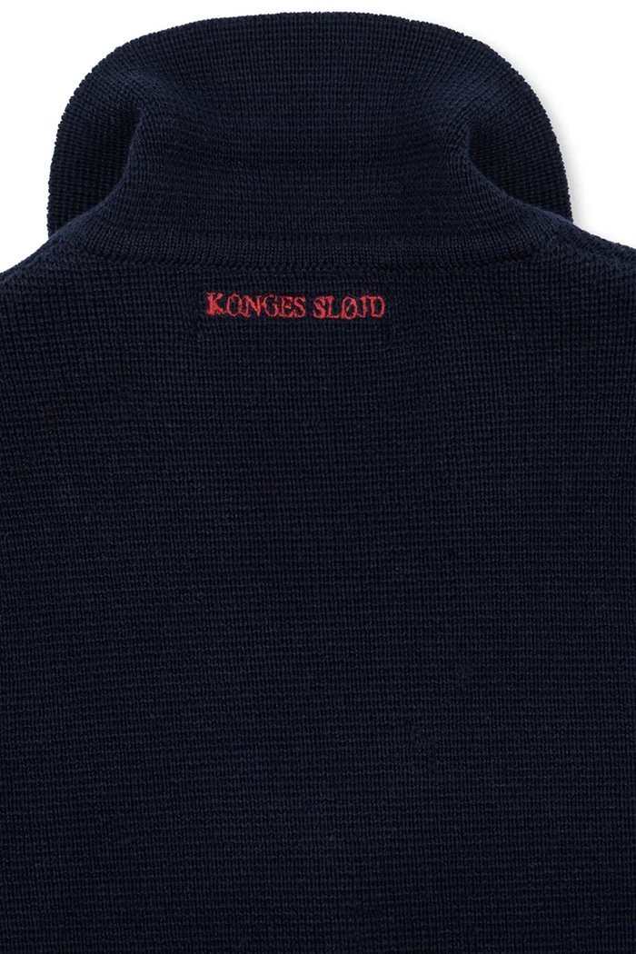 Chłopiec Konges Sløjd Kardigan dziecięcy bawełniany GABRIEL KNITTED BLAZER KS107791.9BY2 granatowy