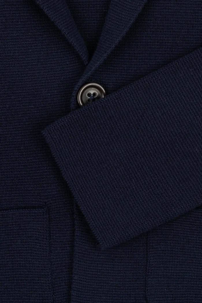Kardigan dziecięcy bawełniany GABRIEL KNITTED BLAZER Konges Sløjd granatowy KS107791.9BY2